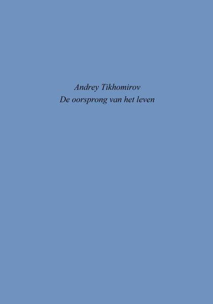 De oorsprong van het leven