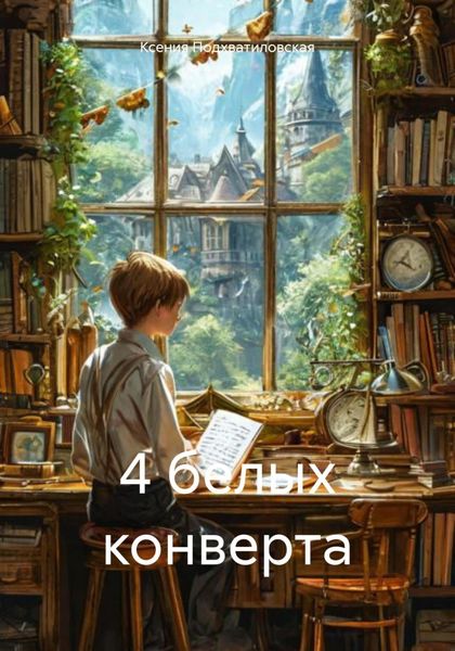 4 белых конверта