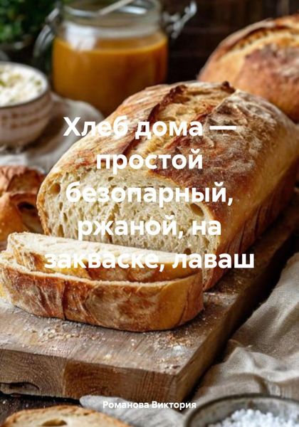 Хлеб дома – простой безопарный, ржаной, на закваске, лаваш