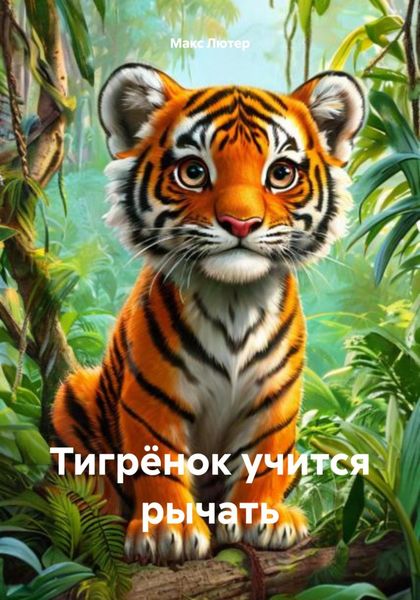 Тигрёнок учится рычать