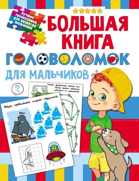 Большая книга головоломок для мальчиков