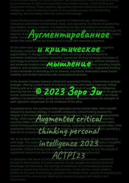 Аугментированное и критическое мышление